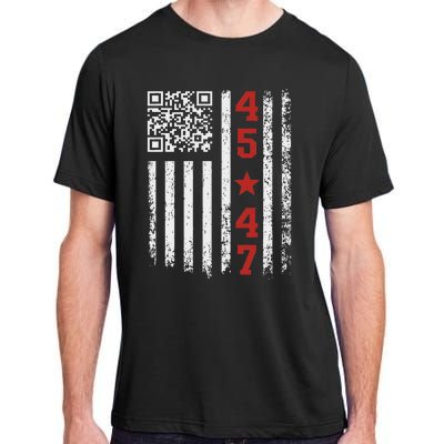 Funny Qr President Trump Dance Code Adult ChromaSoft Performance T-Shirt