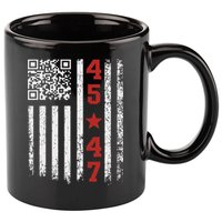 Funny Qr President Trump Dance Code 11oz C Handle Ceramic Mug