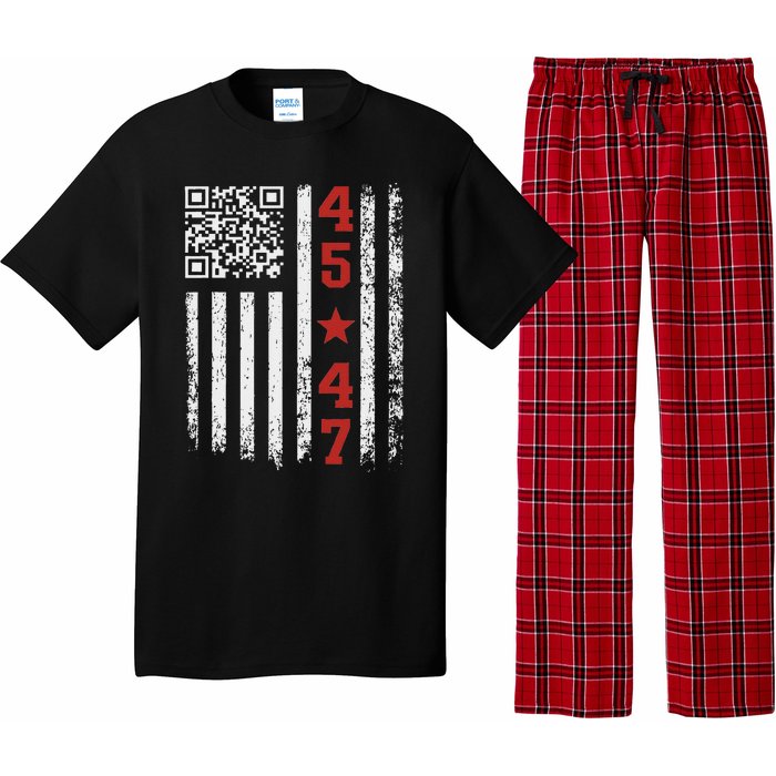 Funny Qr President Trump Dance Code Pajama Set