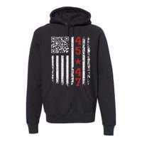 Funny Qr President Trump Dance Code Premium Hoodie