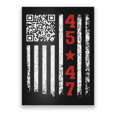 Funny Qr President Trump Dance Code Poster