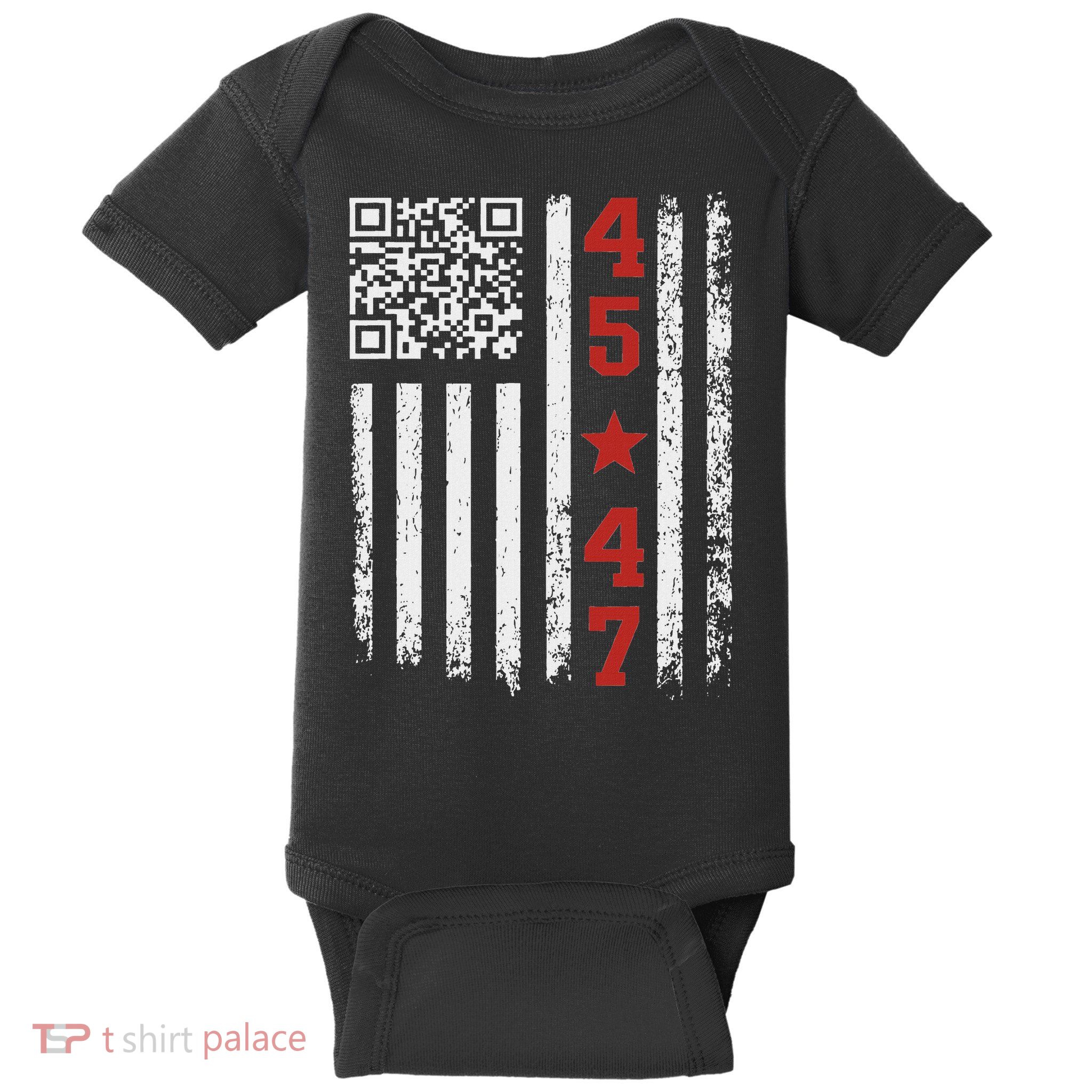 Funny Qr President Trump Dance Code Baby Bodysuit