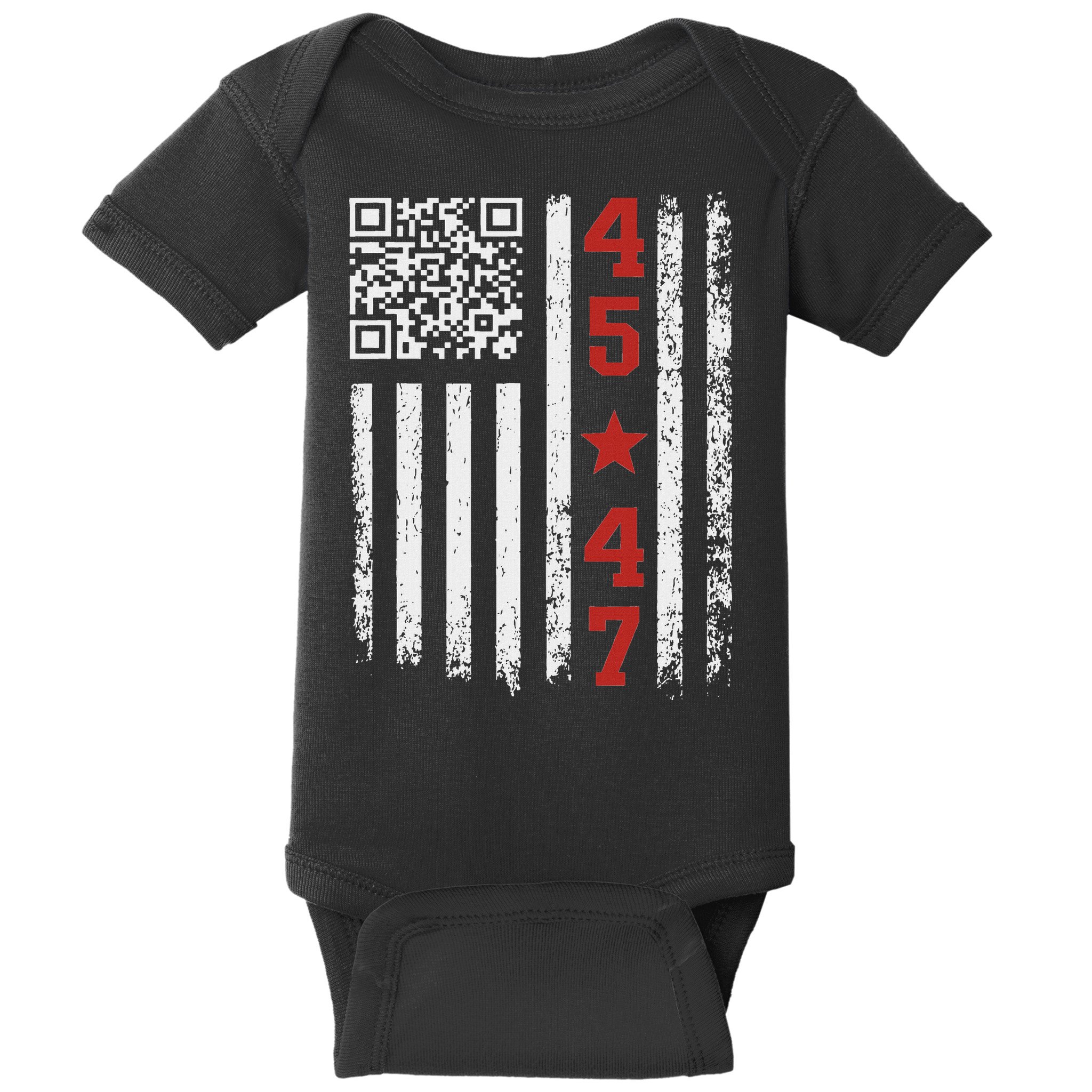 Funny Qr President Trump Dance Code Baby Bodysuit