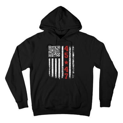 Funny Qr President Trump Dance Code Tall Hoodie