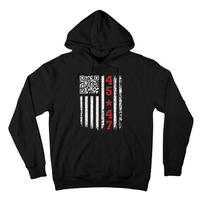 Funny Qr President Trump Dance Code Tall Hoodie