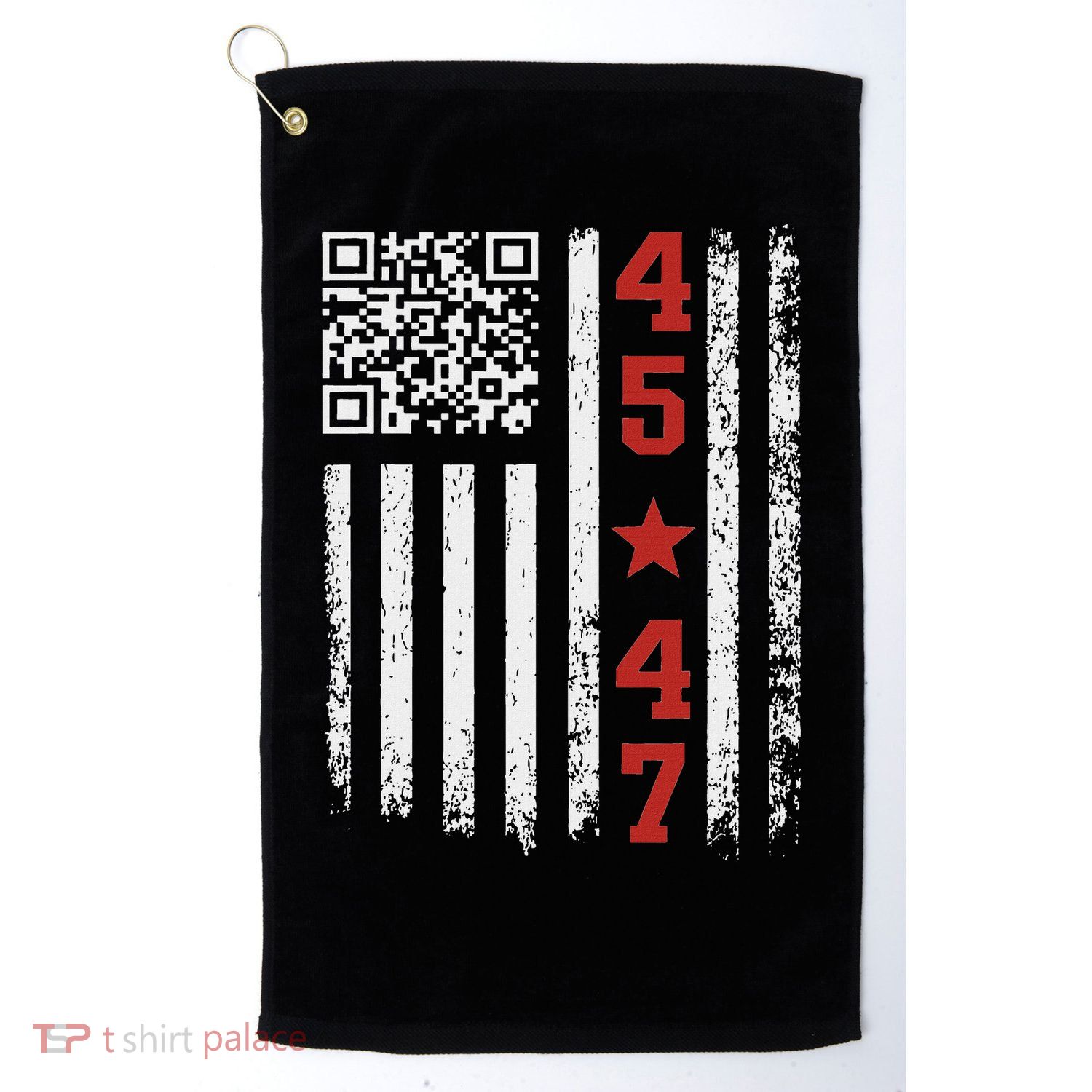 Funny Qr President Trump Dance Code Golf Towel