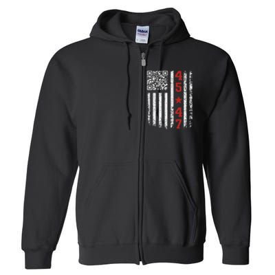 Funny Qr President Trump Dance Code Full Zip Hoodie