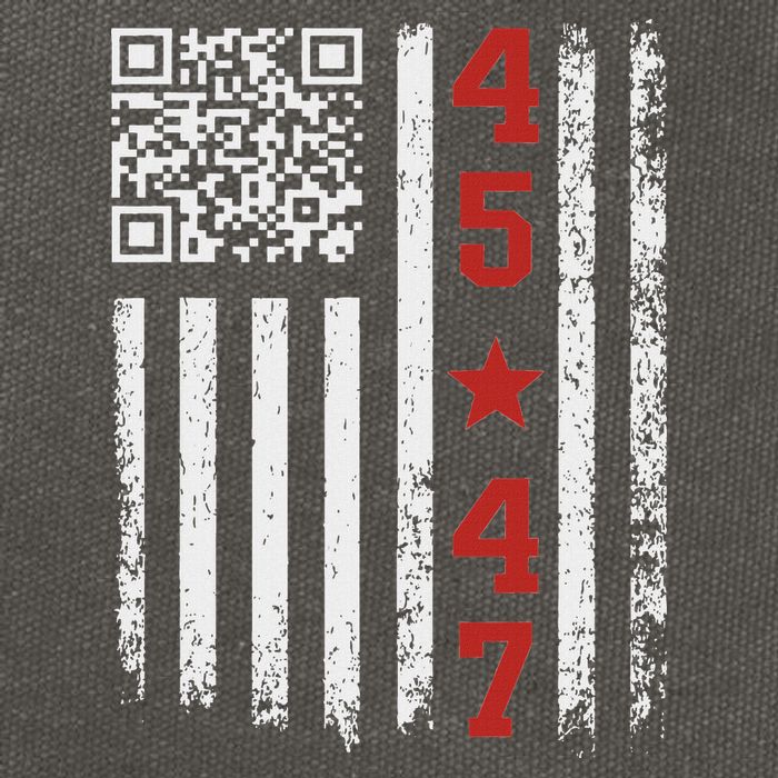 Funny Qr President Trump Dance Code Cotton Canvas Backpack