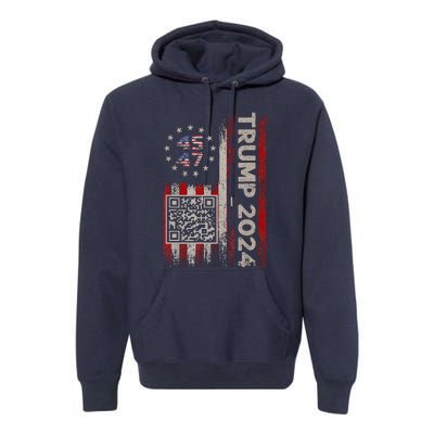 Funny Qr President Trump Dance Code Trump 4547 Premium Hoodie