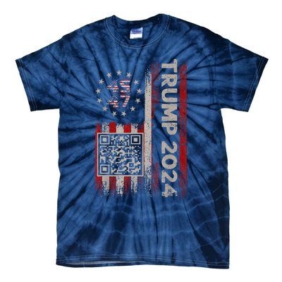 Funny Qr President Trump Dance Code Trump 4547 Tie-Dye T-Shirt