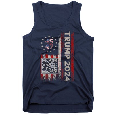 Funny Qr President Trump Dance Code Trump 4547 Tank Top