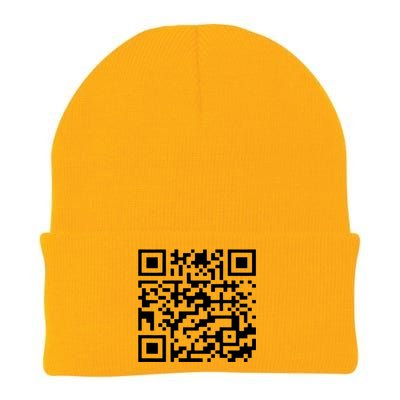 Funny Qr President Trump 45/47 Trump Dancing Code (Back) Knit Cap Winter Beanie