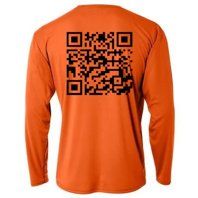 Funny Qr President Trump 45/47 Trump Dancing Code (Back) Cooling Performance Long Sleeve Crew