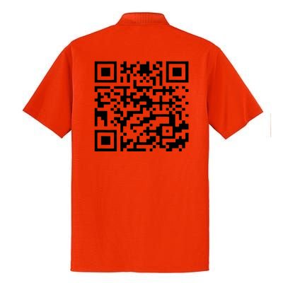 Funny Qr President Trump 45/47 Trump Dancing Code (Back) Dry Zone Grid Polo