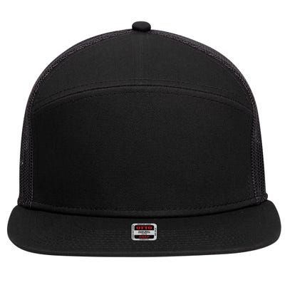 Funny Qr President Trump 45/47 Trump Dancing Code (Back) 7 Panel Mesh Trucker Snapback Hat