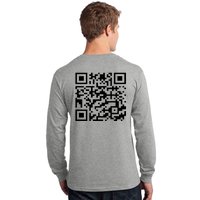 Funny Qr President Trump 45/47 Trump Dancing Code (Back) Long Sleeve Shirt