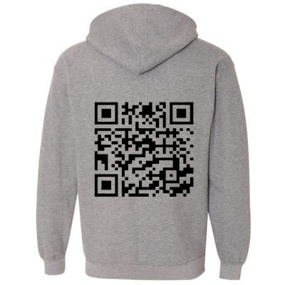 Funny Qr President Trump 45/47 Trump Dancing Code (Back) Full Zip Hoodie