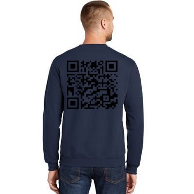 Funny Qr President Trump 45/47 Trump Dancing Code (Back) Sweatshirt