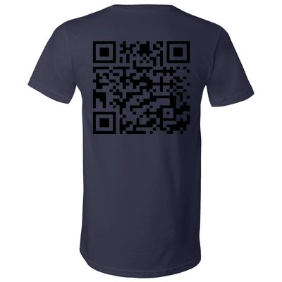 Funny Qr President Trump 45/47 Trump Dancing Code (Back) V-Neck T-Shirt