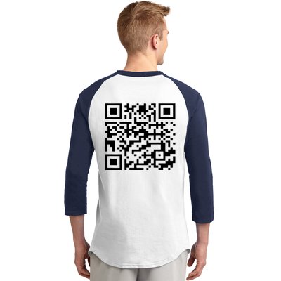 Funny Qr President Trump 45/47 Trump Dancing Code (Back) Baseball Sleeve Shirt