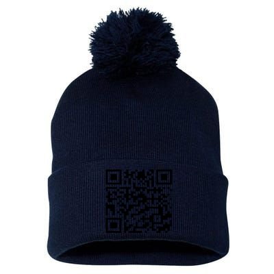 Funny Qr President Trump 45/47 Trump Dancing Code (Back) Pom Pom 12in Knit Beanie