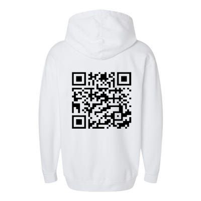 Funny Qr President Trump 45/47 Trump Dancing Code (Back) Garment-Dyed Fleece Hoodie