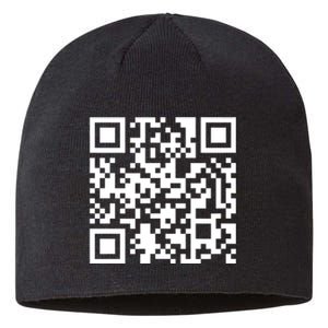 Funny Qr President Trump Dance Code Sustainable Beanie