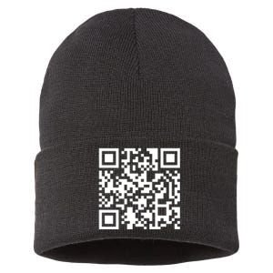 Funny Qr President Trump Dance Code Sustainable Knit Beanie