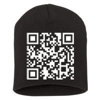 Funny Qr President Trump Dance Code Short Acrylic Beanie