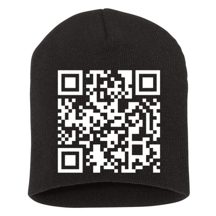 Funny Qr President Trump Dance Code Short Acrylic Beanie