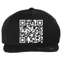 Funny Qr President Trump Dance Code Wool Snapback Cap