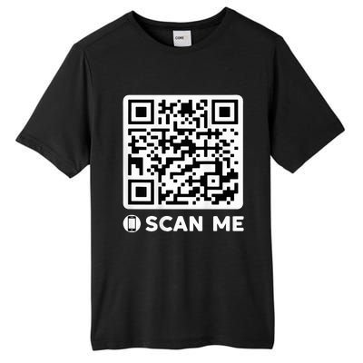 Funny Qr President Trump Dancing Code 4547 Tall Fusion ChromaSoft Performance T-Shirt