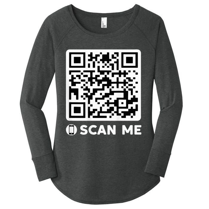 Funny Qr President Trump Dancing Code 4547 Women's Perfect Tri Tunic Long Sleeve Shirt