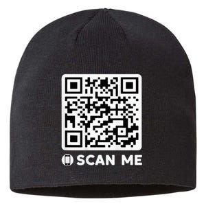 Funny Qr President Trump Dancing Code 4547 Sustainable Beanie