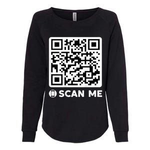 Funny Qr President Trump Dancing Code 4547 Womens California Wash Sweatshirt