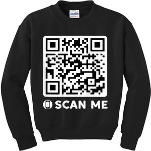 Funny Qr President Trump Dancing Code 4547 Kids Sweatshirt