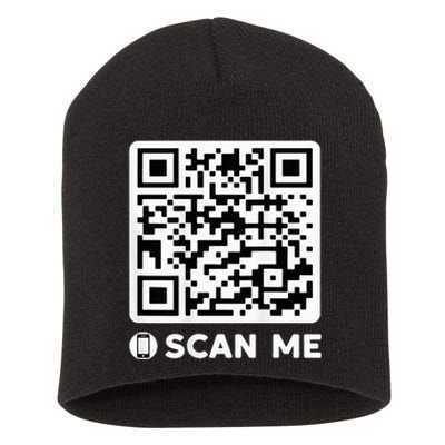 Funny Qr President Trump Dancing Code 4547 Short Acrylic Beanie