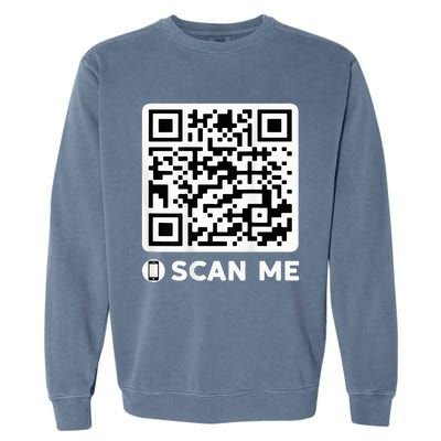 Funny Qr President Trump Dancing Code 4547 Garment-Dyed Sweatshirt