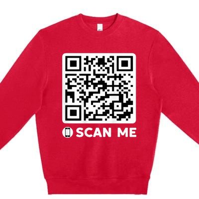 Funny Qr President Trump Dancing Code 4547 Premium Crewneck Sweatshirt