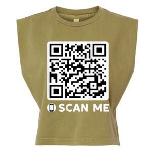 Funny Qr President Trump Dancing Code 4547 Garment-Dyed Women's Muscle Tee