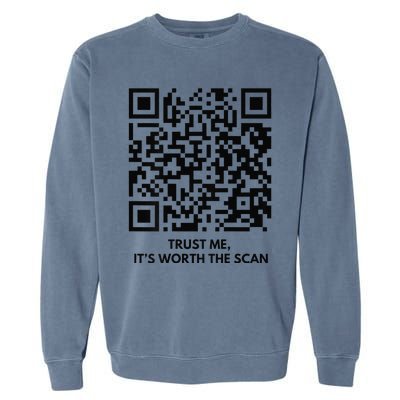 Funny Qr President Trump Dance Code Garment-Dyed Sweatshirt