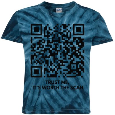 Funny Qr President Trump Dance Code Kids Tie-Dye T-Shirt