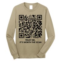 Funny Qr President Trump Dance Code Long Sleeve Shirt