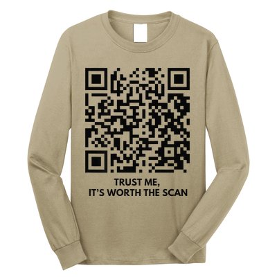 Funny Qr President Trump Dance Code Long Sleeve Shirt