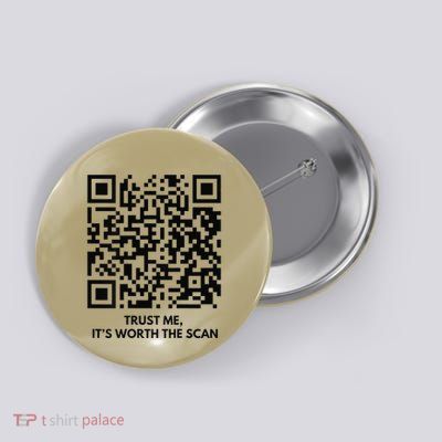 Funny Qr President Trump Dance Code Button