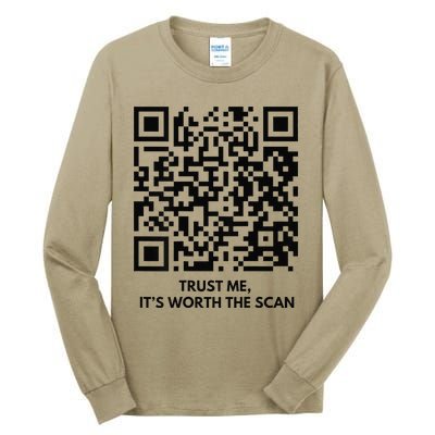 Funny Qr President Trump Dance Code Tall Long Sleeve T-Shirt