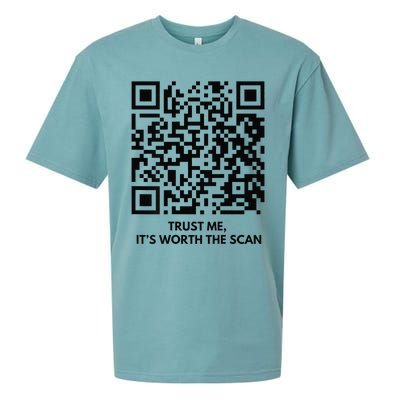 Funny Qr President Trump Dance Code Sueded Cloud Jersey T-Shirt