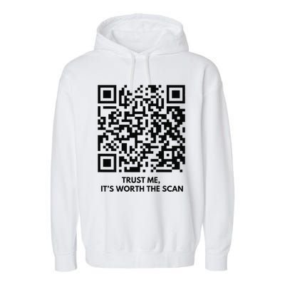 Funny Qr President Trump Dance Code Garment-Dyed Fleece Hoodie