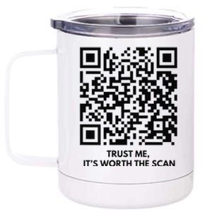 Funny Qr President Trump Dance Code 12 oz Stainless Steel Tumbler Cup