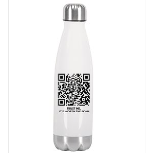 Funny Qr President Trump Dance Code Stainless Steel Insulated Water Bottle